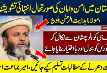 زیارت دھرنے کے مطالبات تسلیم کیے جائیں،امیر جماعت اسلامی